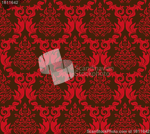 Image of seamless damask pattern