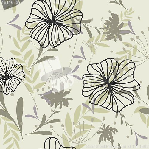 Image of seamless floral pattern