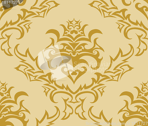 Image of seamless damask pattern