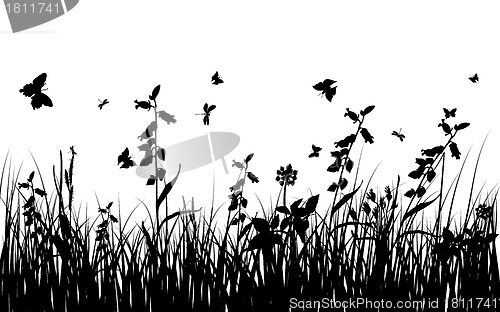 Image of meadow silhouettes