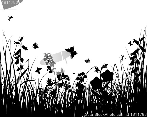 Image of meadow silhouettes