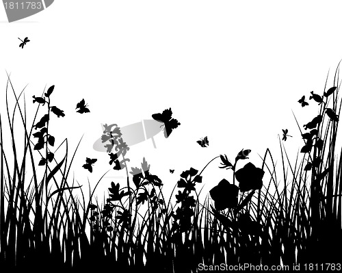 Image of meadow silhouettes