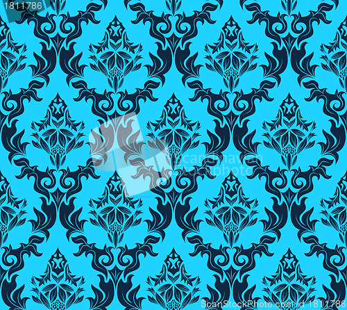 Image of seamless damask pattern