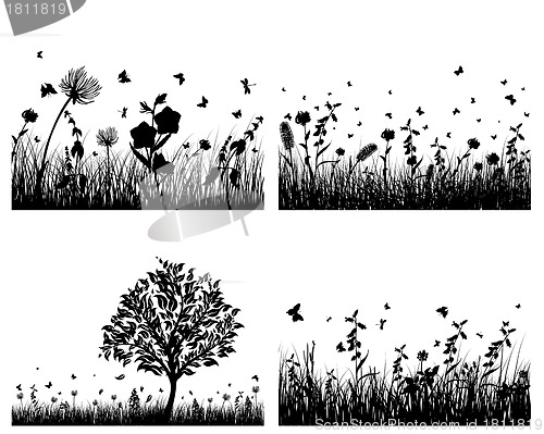 Image of meadow silhouettes