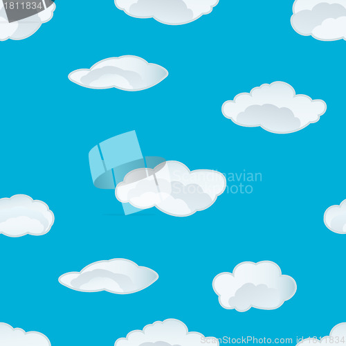 Image of seamless cloud background