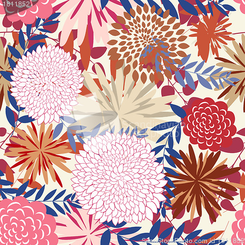 Image of seamless floral pattern