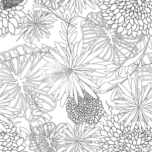 Image of seamless floral pattern