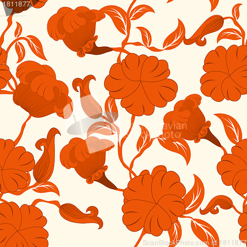 Image of seamless floral pattern