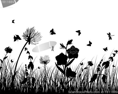 Image of meadow silhouettes