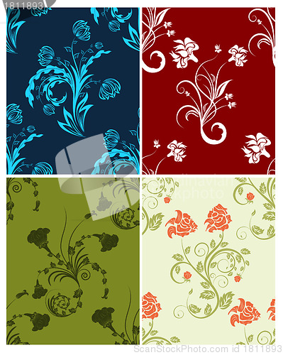 Image of seamless floral pattern