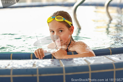 Image of Child relaxing at whirlpool