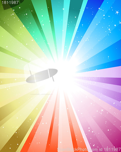 Image of festive color rays