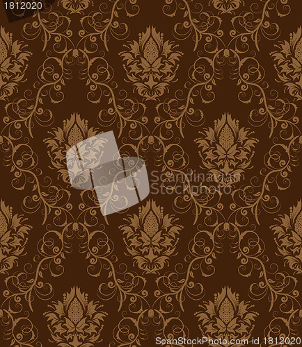 Image of seamless damask pattern