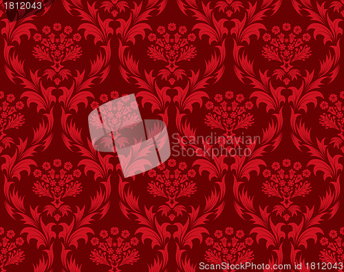 Image of seamless damask pattern