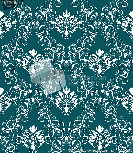 Image of seamless damask pattern