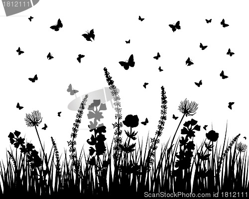 Image of meadow silhouettes