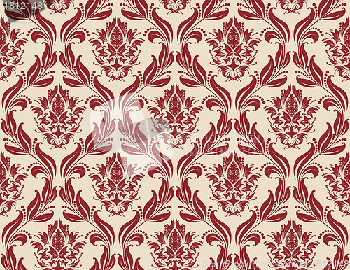 Image of seamless damask pattern