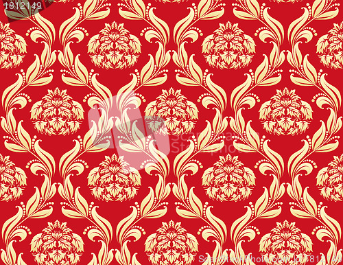 Image of seamless damask pattern