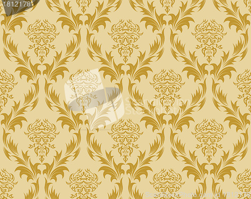 Image of seamless damask pattern