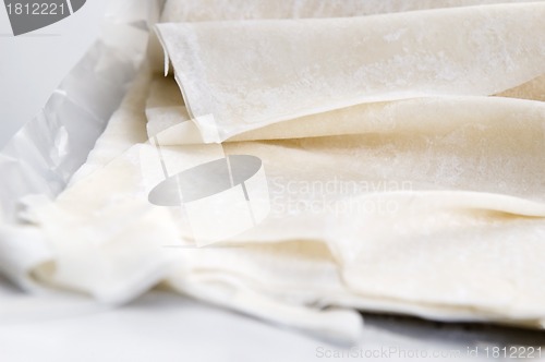 Image of Filo - ready made dough leaves, fillo, phyllo