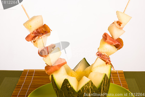 Image of Melon with ham