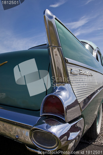 Image of Old Chevy tail light detail