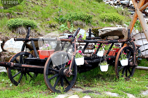 Image of romanian traditional cart