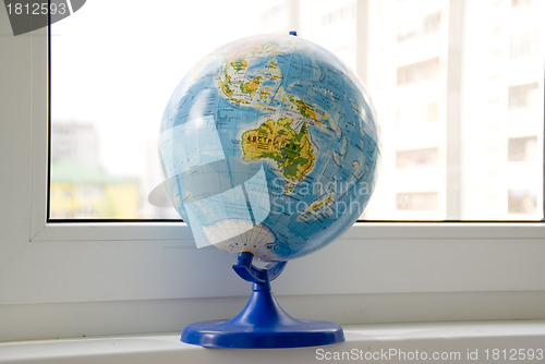 Image of The globe on the windowsill