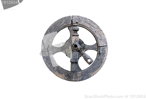 Image of Vintage Wooden Spinning Wheel