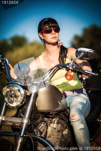 Image of Biker girl