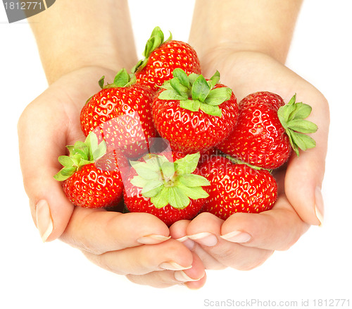 Image of Strawberry in hands