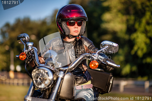 Image of Biker girl