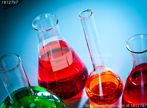 Image of test tubes with colorful liquids