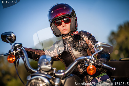 Image of Biker girl