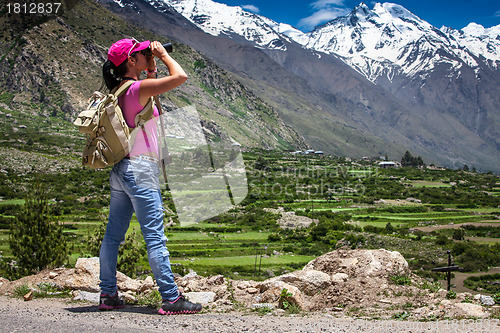 Image of Woman traveler