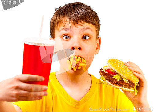 Image of child and fast food