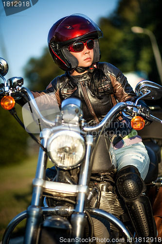 Image of Biker girl