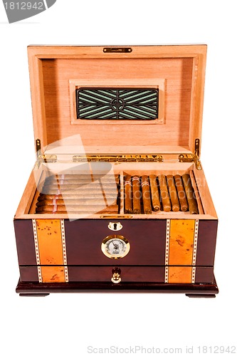 Image of Cigars in humidor