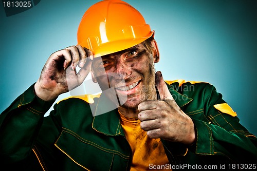 Image of portrait oil industry worker