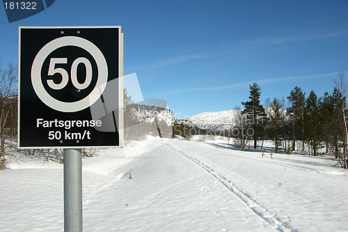 Image of speedlimit for skiers