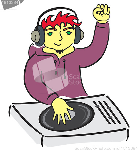 Image of DJ behind console