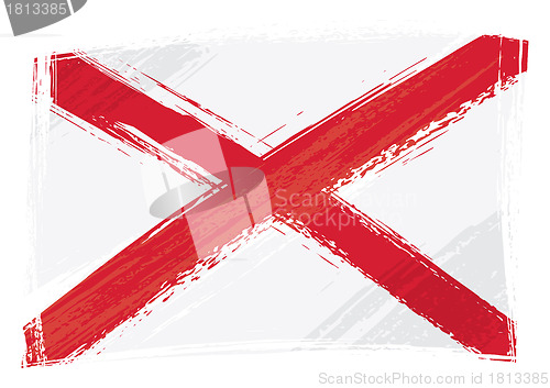 Image of Grunge Alabama flag