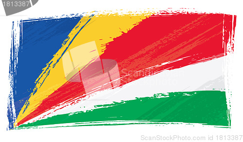 Image of Grunge Seychelles flag