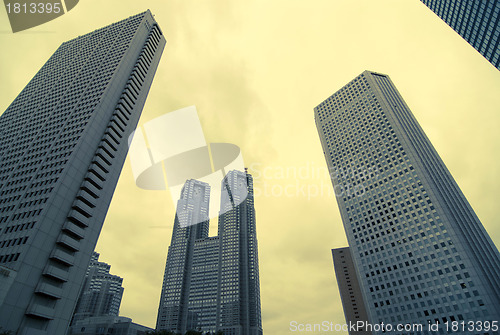 Image of skyscrapers background