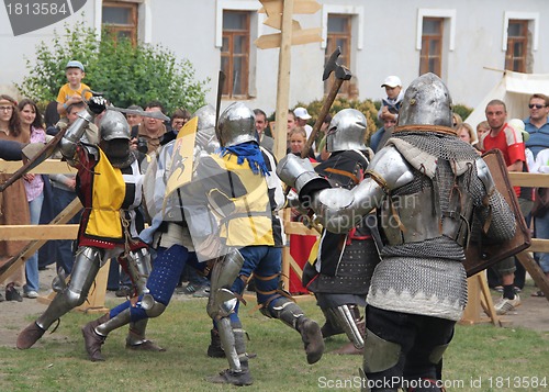 Image of Knights battle