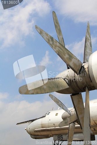 Image of Old plane engine