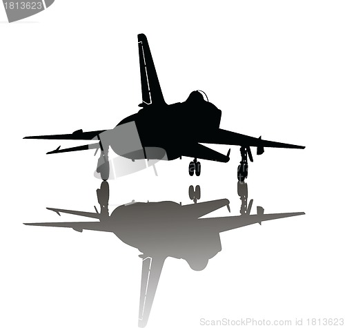 Image of Military plane take off