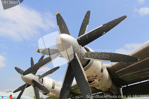 Image of Old plane engine