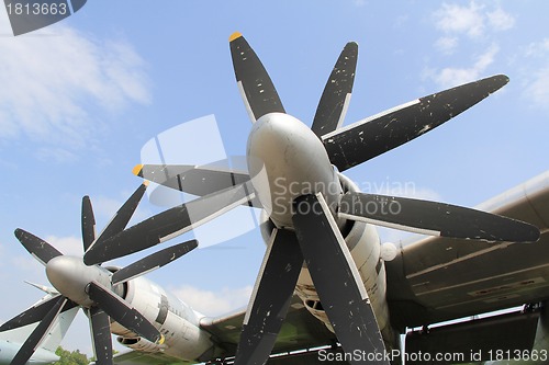 Image of Old plane engine