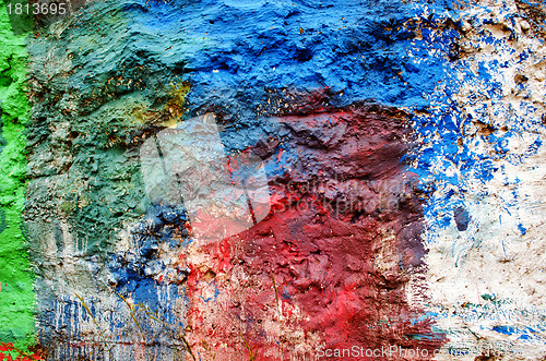 Image of Background of rough surface wall various colors 
